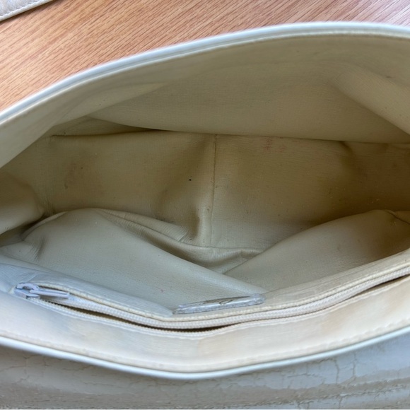 Pantera vintage white crossbody leather hand bag - Picture 8 of 9